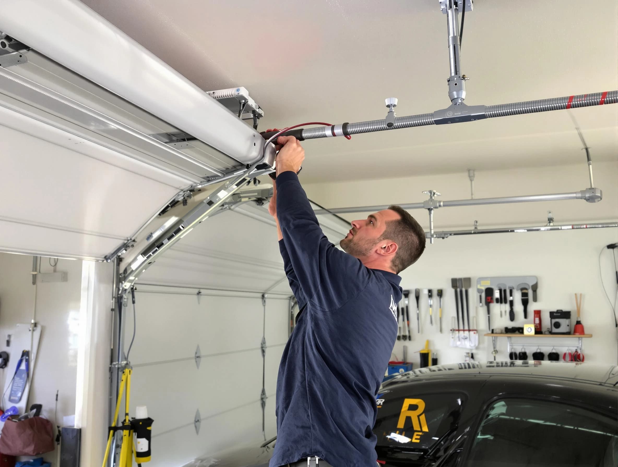 Hartsville Garage Door Repair technician performing garage door cable repair in Hartsville