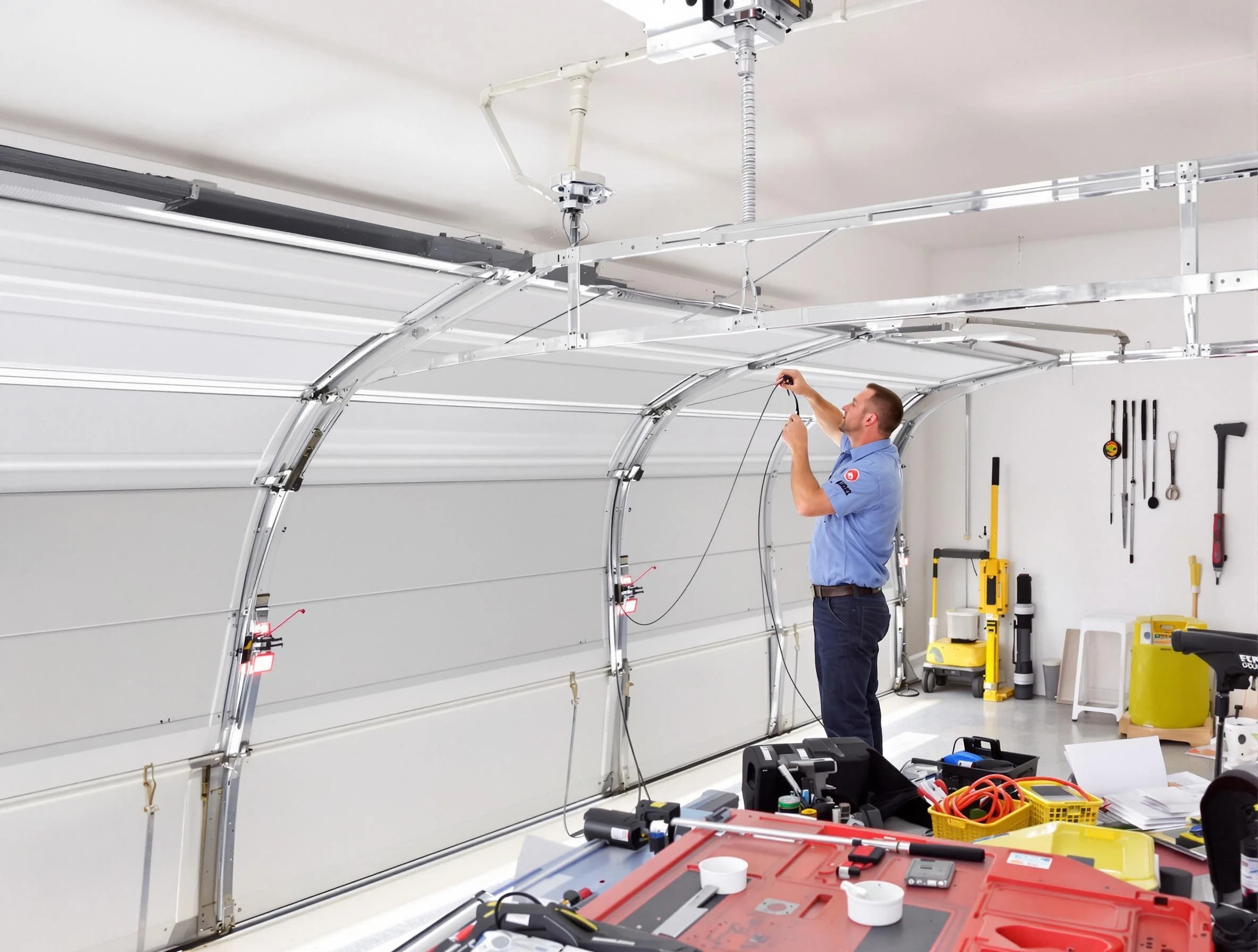Garage door cable repair service by Hartsville Garage Door Repair in Hartsville