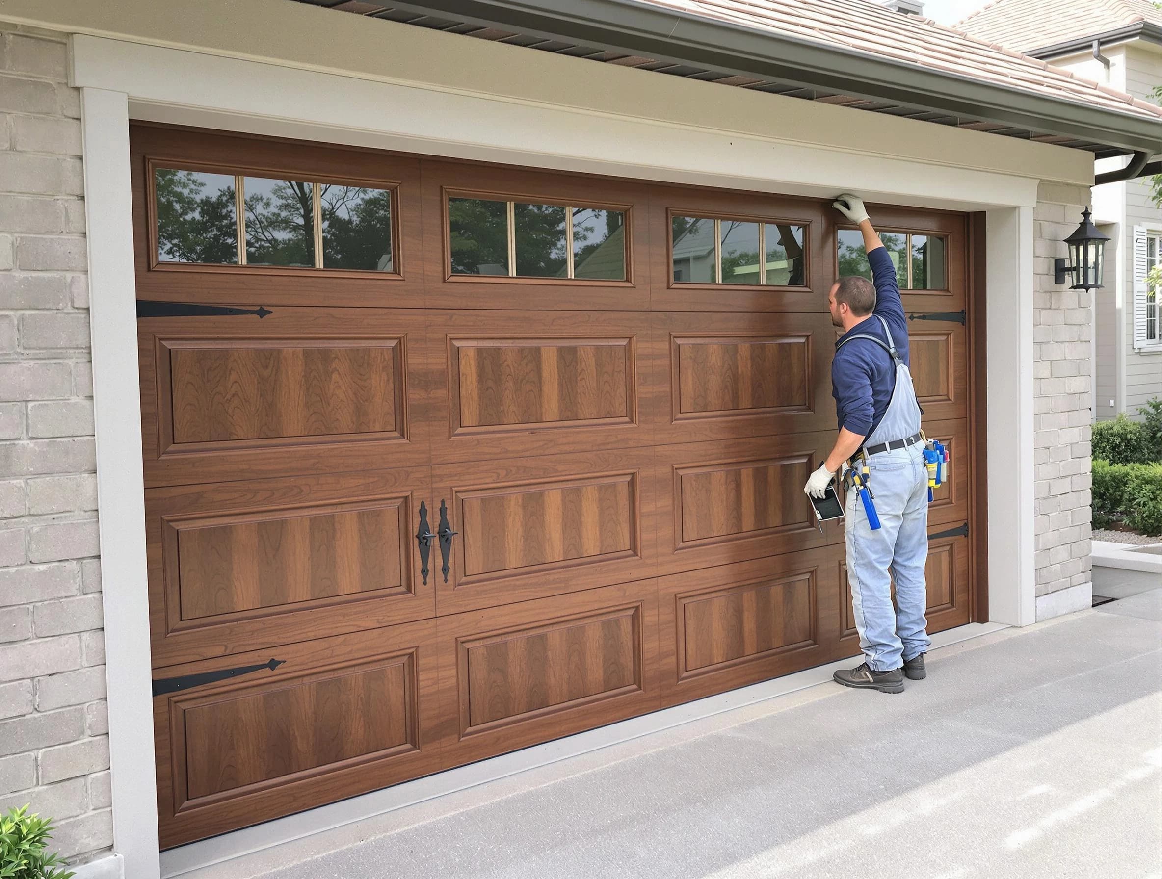 Custom garage door showcase by Hartsville Garage Door Repair in Hartsville