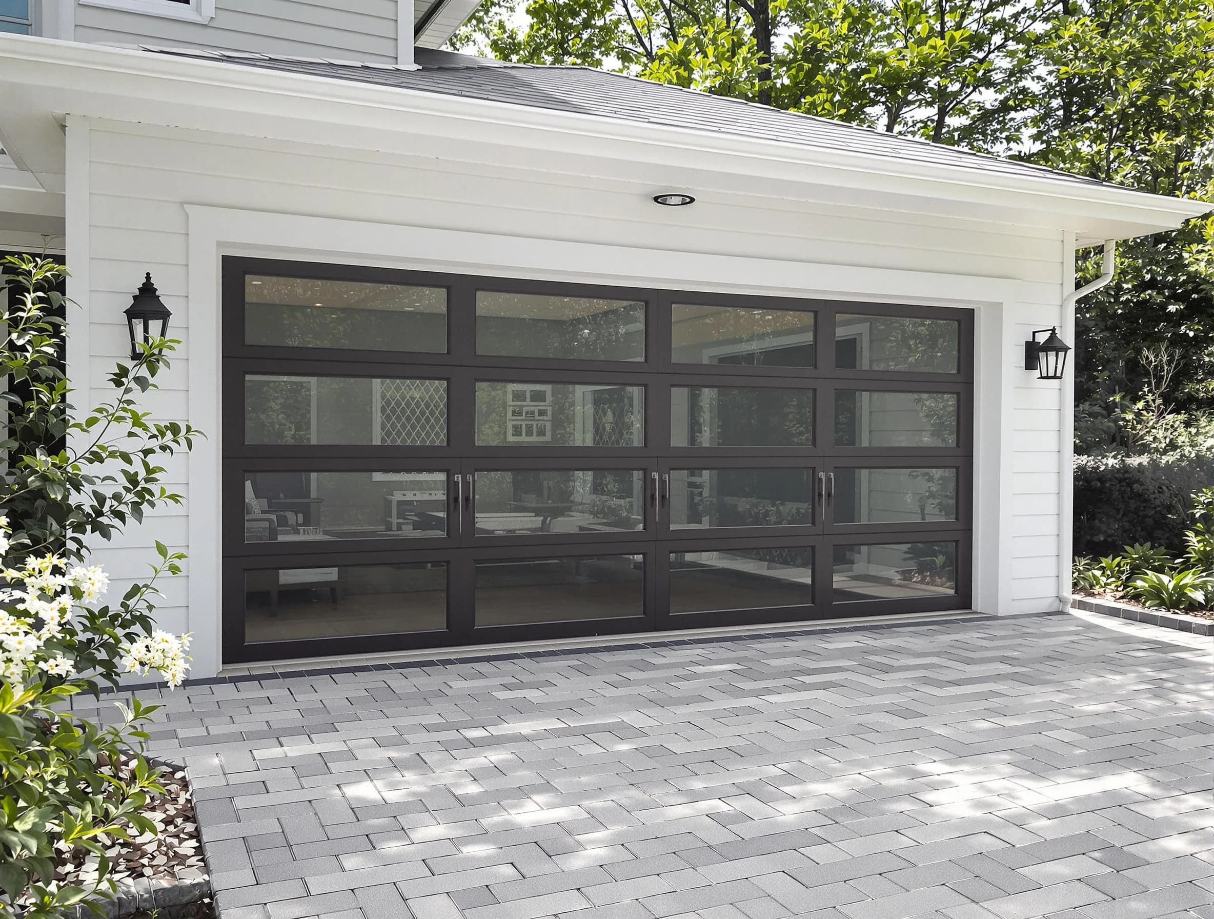 Hartsville Garage Door Repair design specialist presenting custom garage door options to Hartsville homeowner