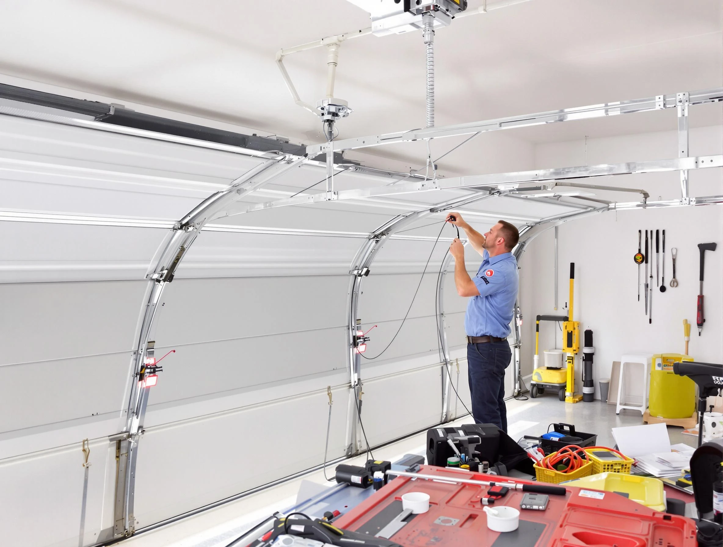 Garage door cable repair service by Hartsville Garage Door Repair in Hartsville