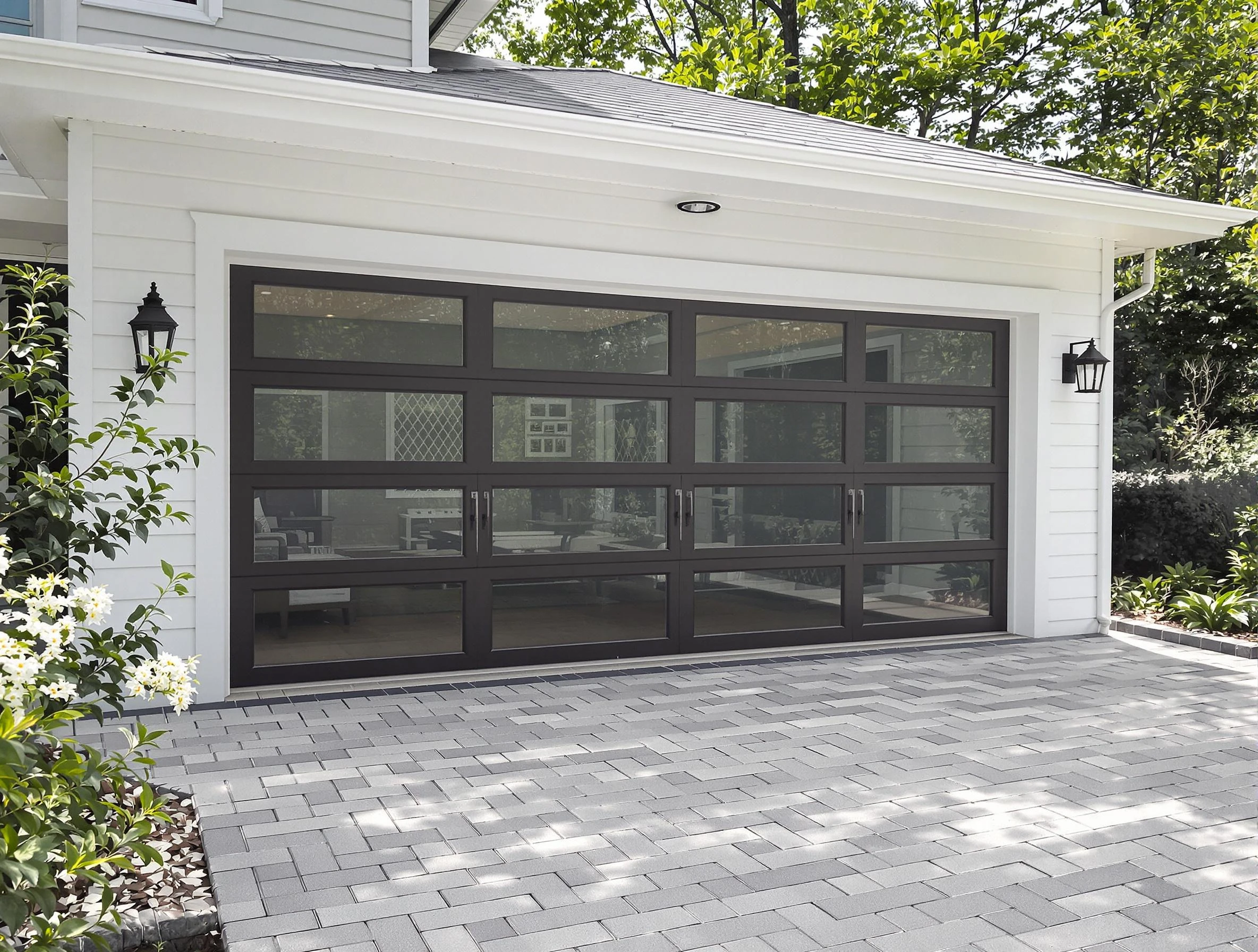 Hartsville Garage Door Repair design specialist presenting custom garage door options to Hartsville homeowner
